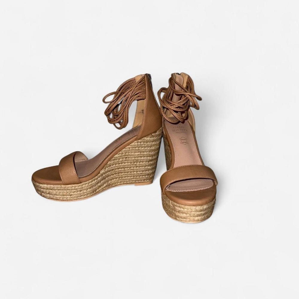 Oasis Society Tan Wedge Sandals